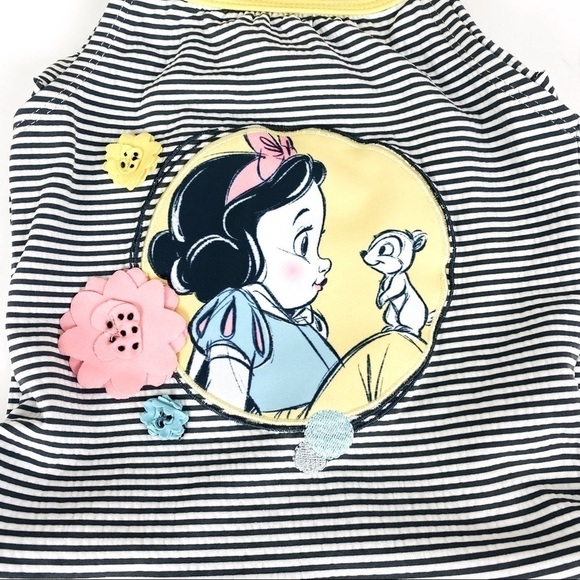 Disney Animators Collection Snow White Striped Tankini Size 4 - Picture 4 of 11